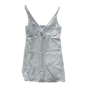 Vintage Bella Notte‎ Apparel Babydoll Linen Slip Dress Sz Small Sleep